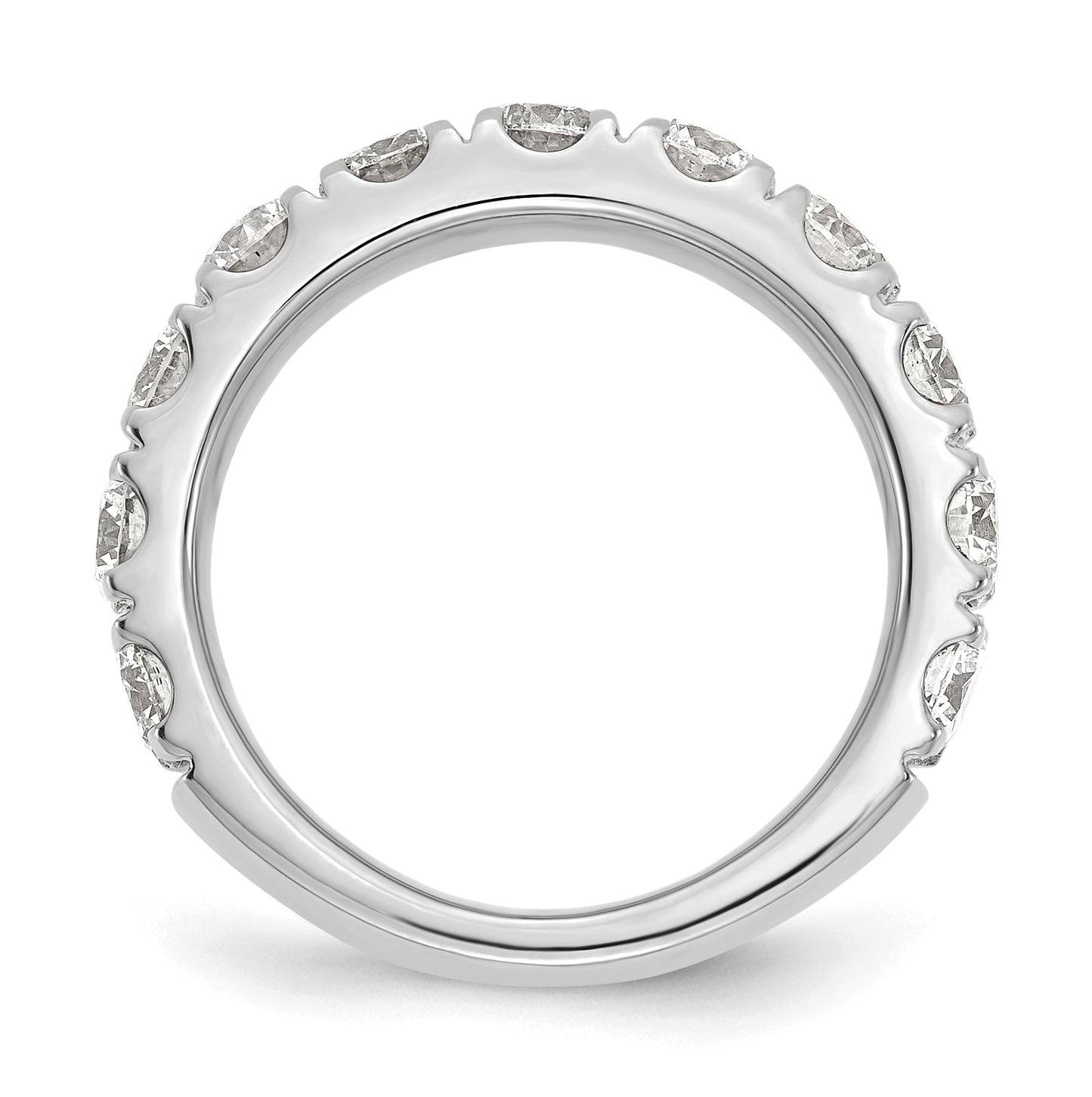 14K White Gold Lab Grown Diamond VS DEF 2 ct Wedding Band