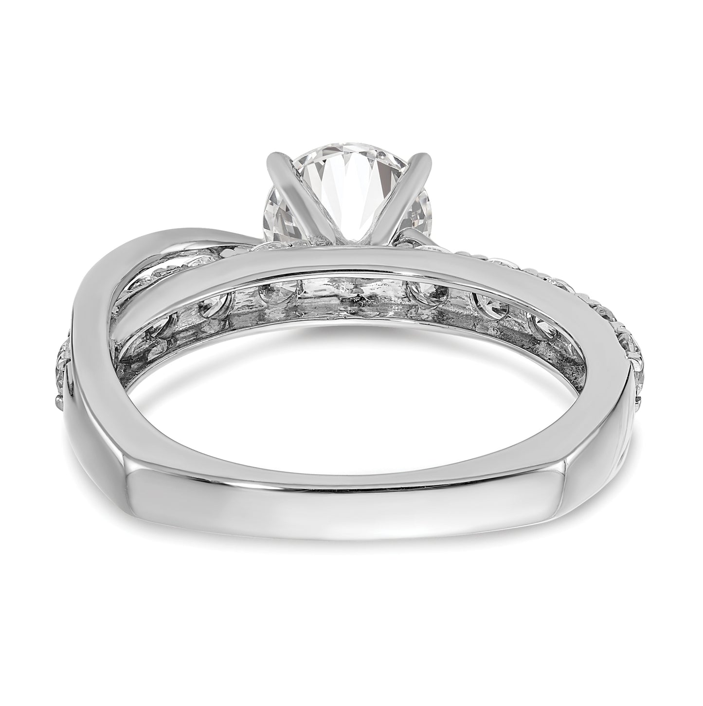 14k Two-tone Diamond Semi-Mount Engagement Ring