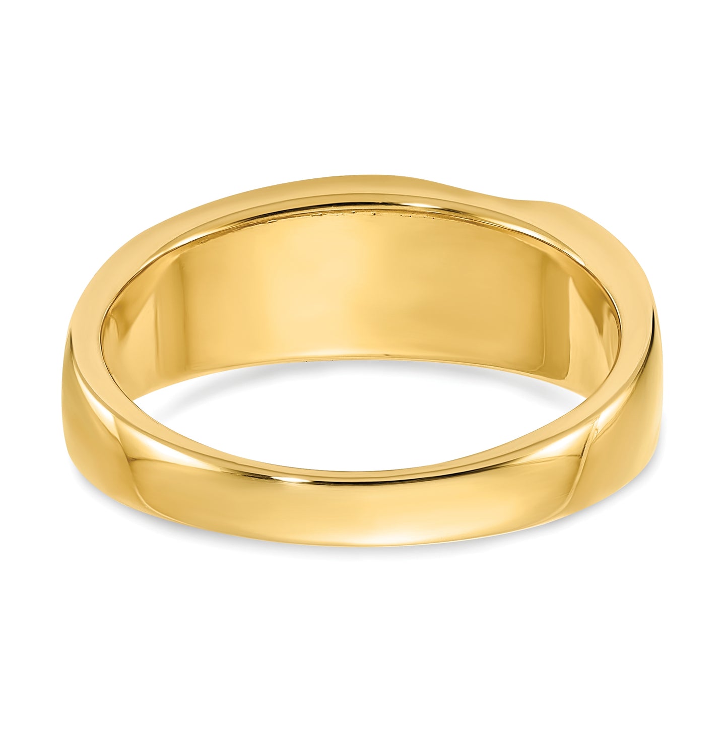 14K Yellow Gold 1/5 carat Diamond Complete Men's Band : Satin E/W