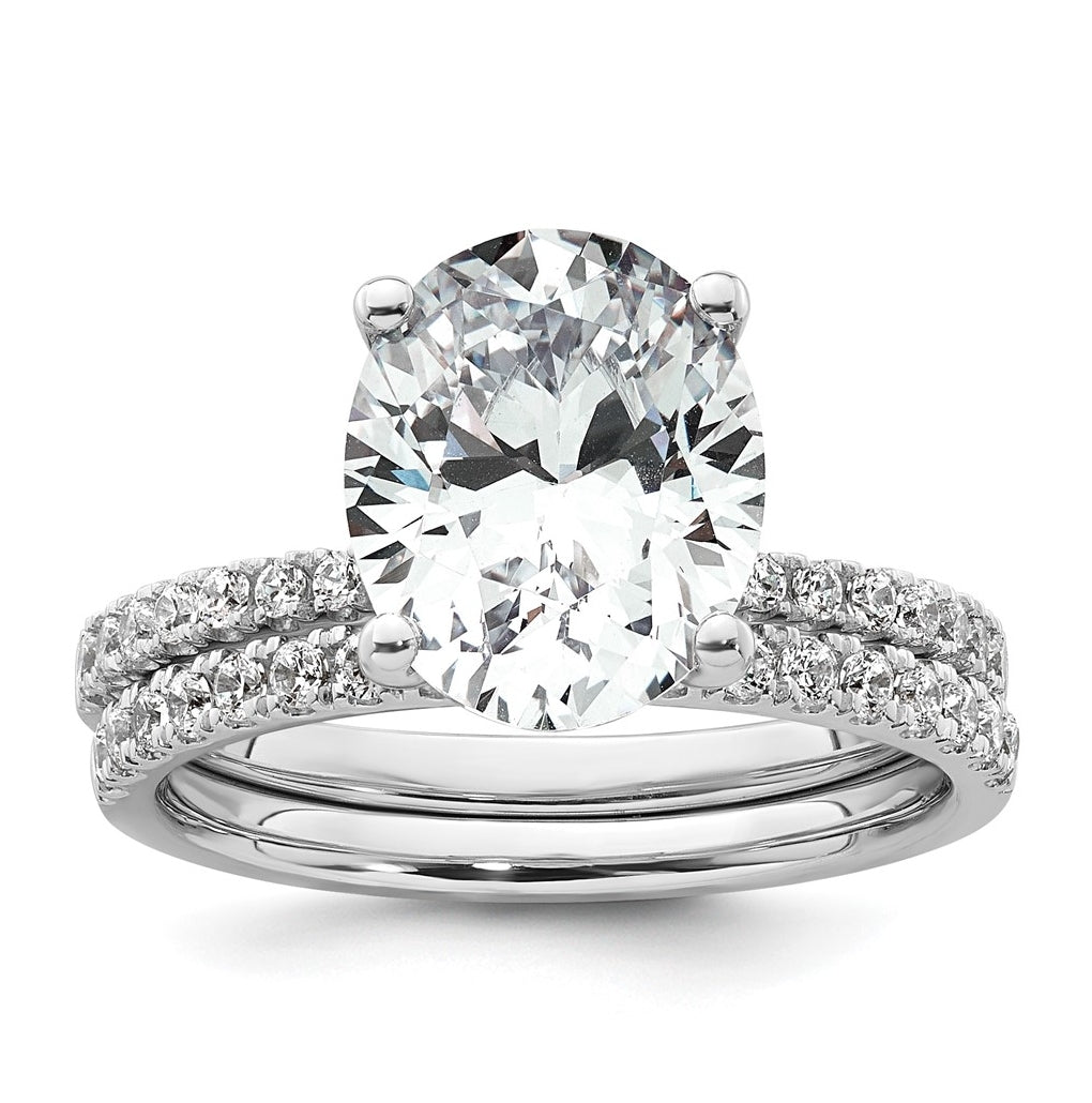 14k Yellow Or White Gold Certified Lab Grown Diamond VS+ F+ Oval Complete Solitaire Engagement Ring