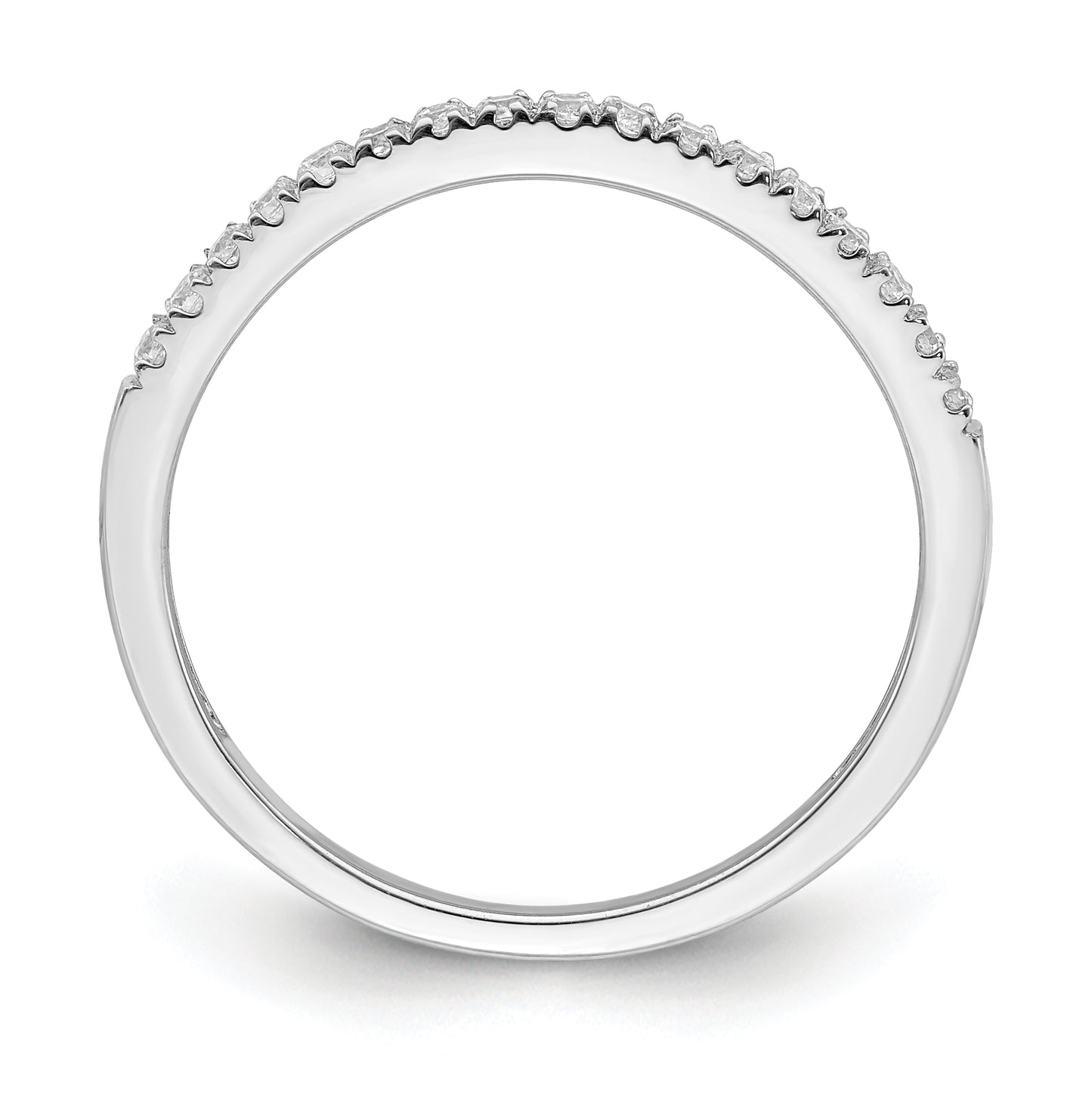 Blooming Bridal 14k White Gold 1/6 carat Diamond Complete Wedding Band