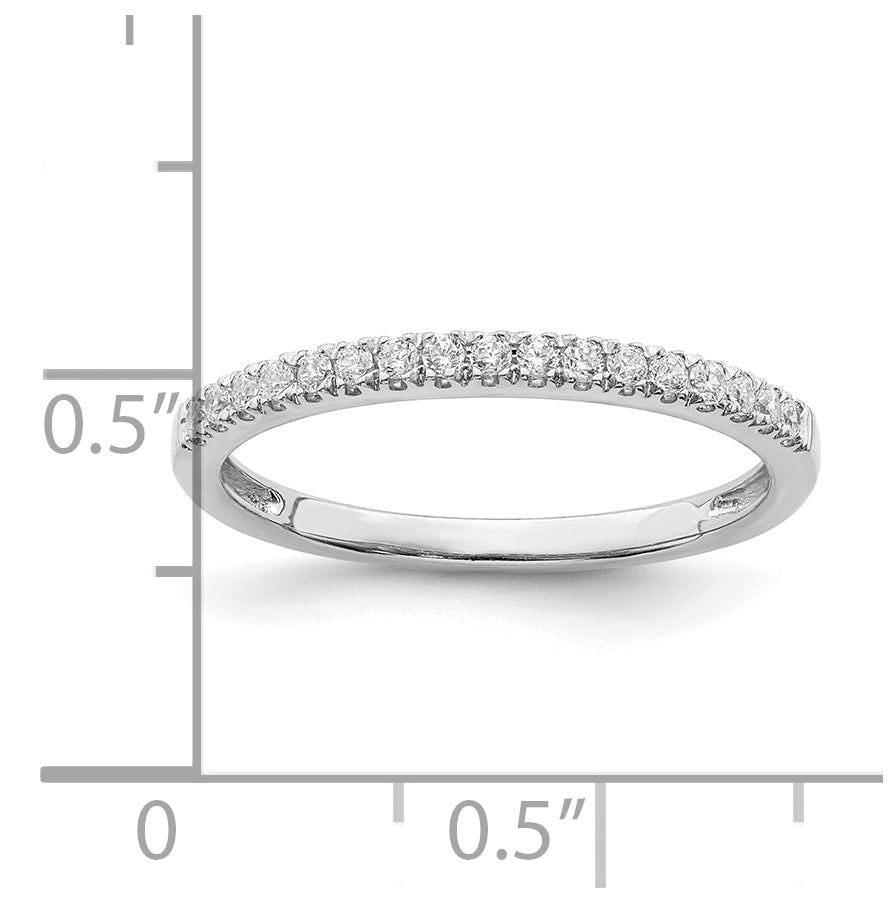 Blooming Bridal 14k White Gold 1/6 carat Diamond Complete Wedding Band