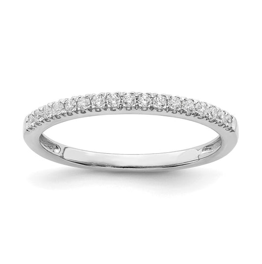 Blooming Bridal 14k White Gold 1/6 carat Diamond Complete Wedding Band