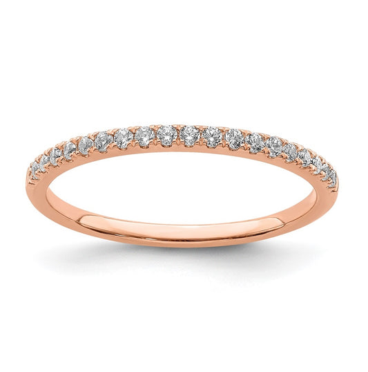 Blooming Bridal 14k Rose Gold 1/6 carat Diamond Complete Wedding Band