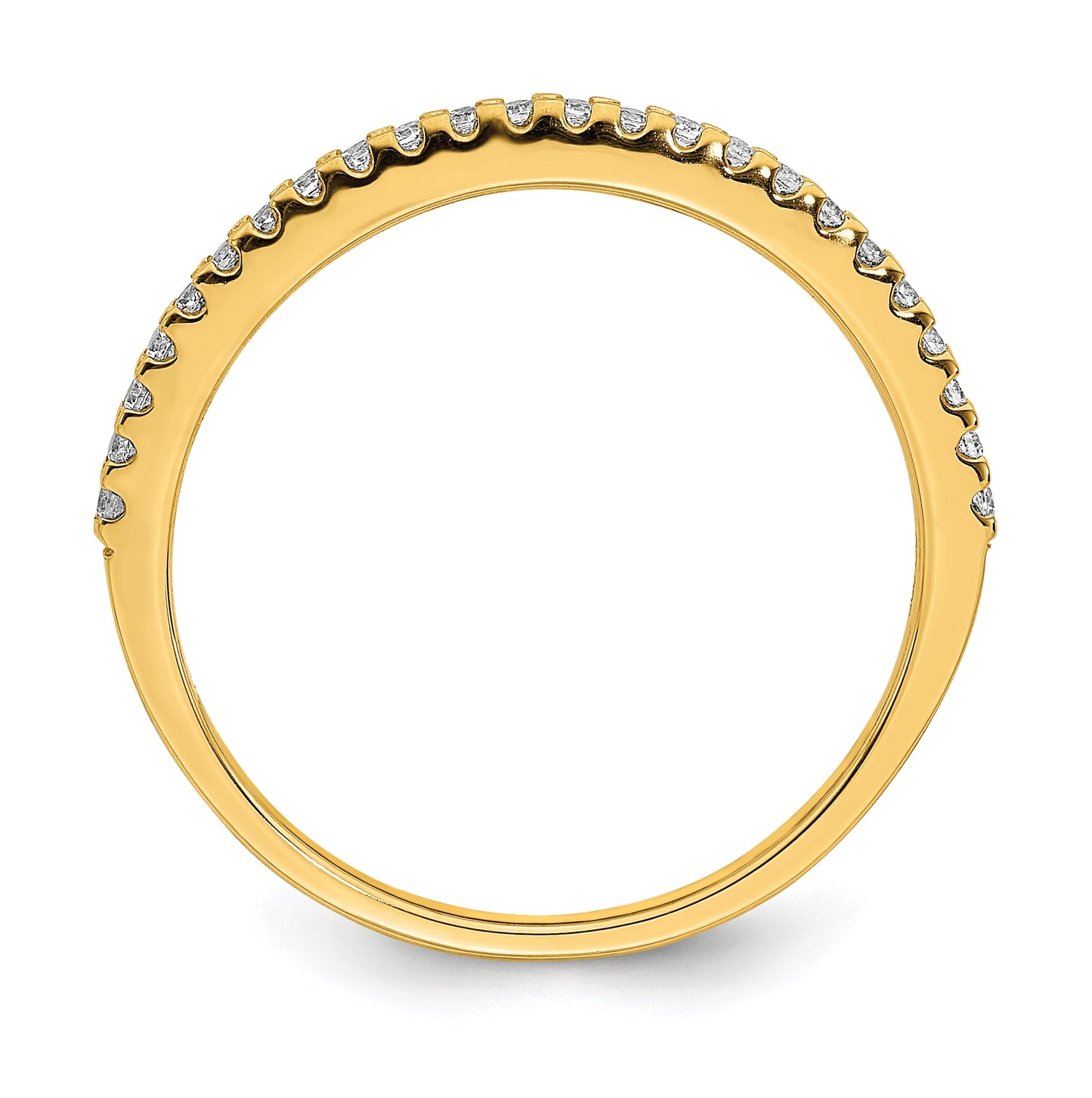 Blooming Bridal 14K Yellow Gold 1/8 carat Diamond Complete Wedding Band