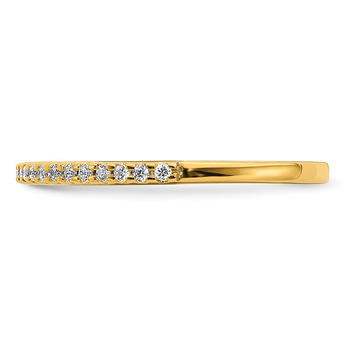 Blooming Bridal 14K Yellow Gold 1/8 carat Diamond Complete Wedding Band