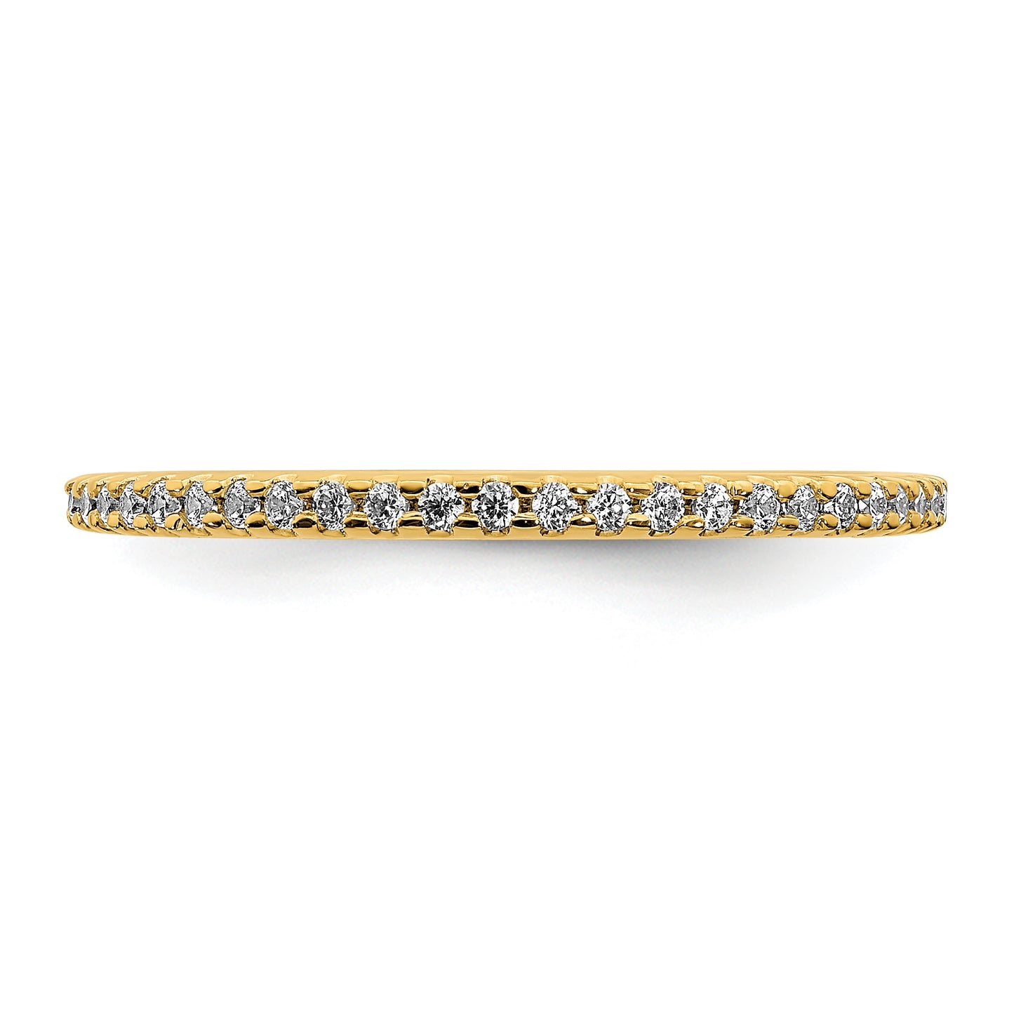 Blooming Bridal 14K Yellow Gold 1/8 carat Diamond Complete Wedding Band