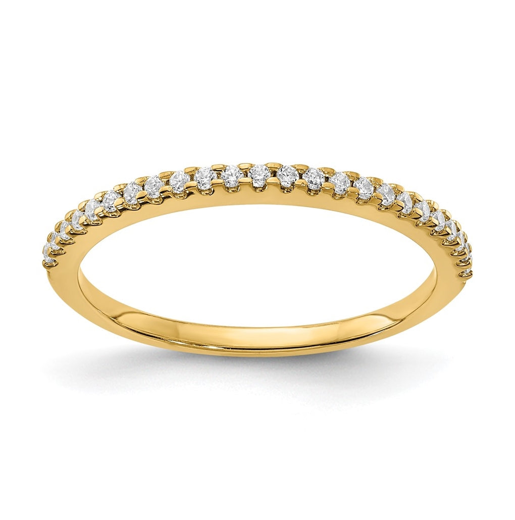 Blooming Bridal 14K Yellow Gold 1/8 carat Diamond Complete Wedding Band