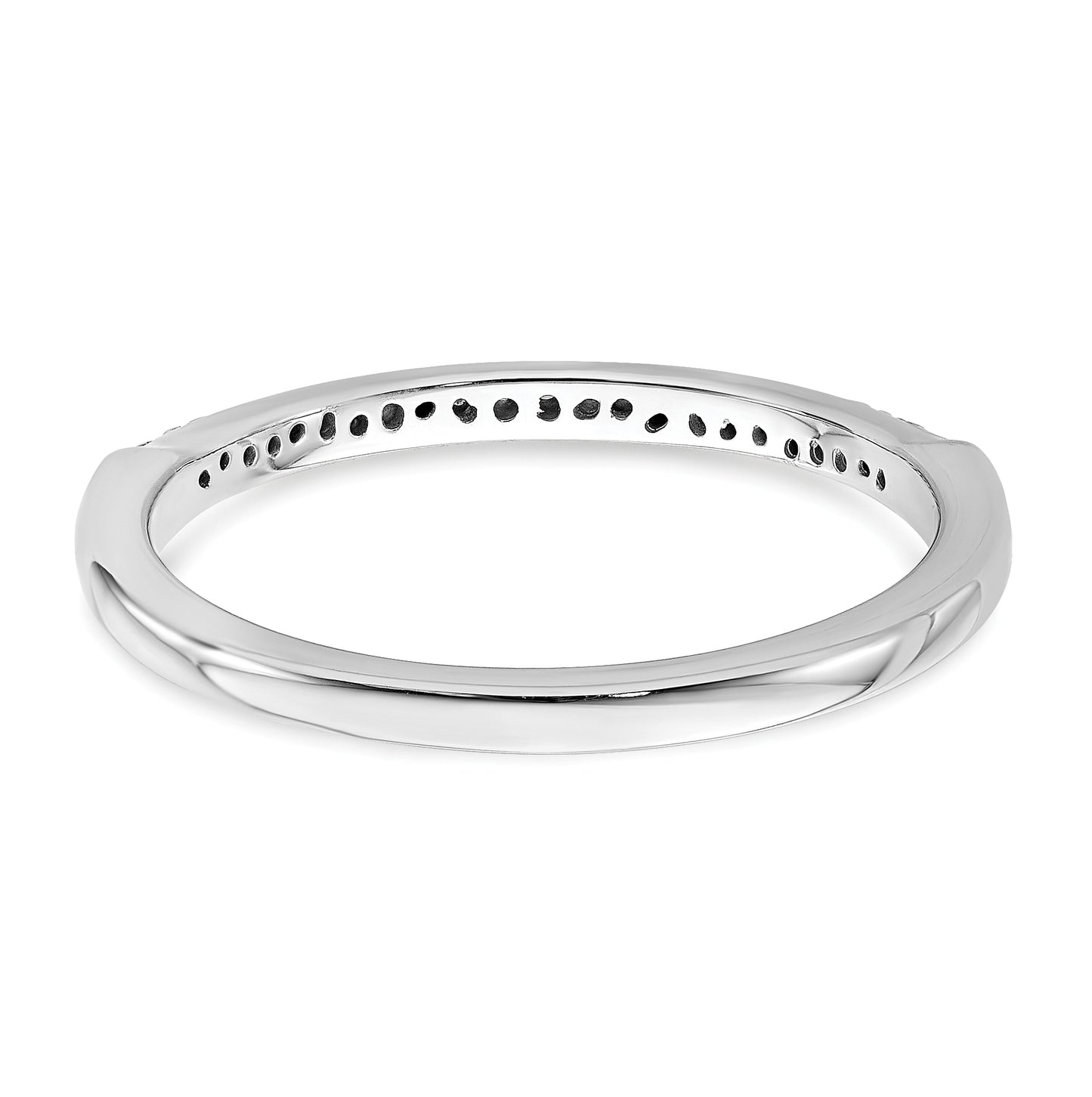 10k White Gold 1/20 carat Diamond Complete Wedding Band