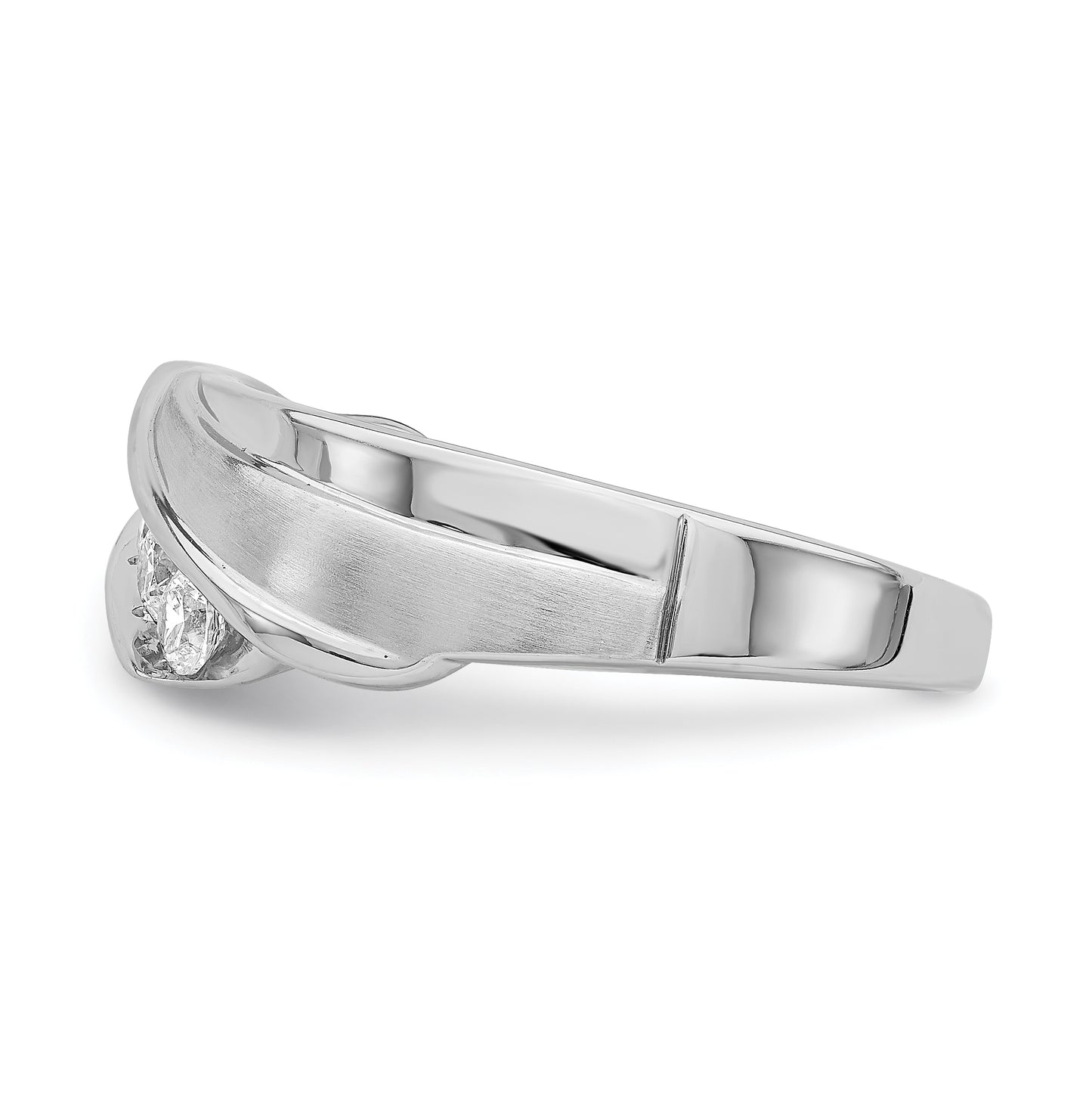 14k White Gold 5-Stone 1/2 carat Diamond Complete Men's Band