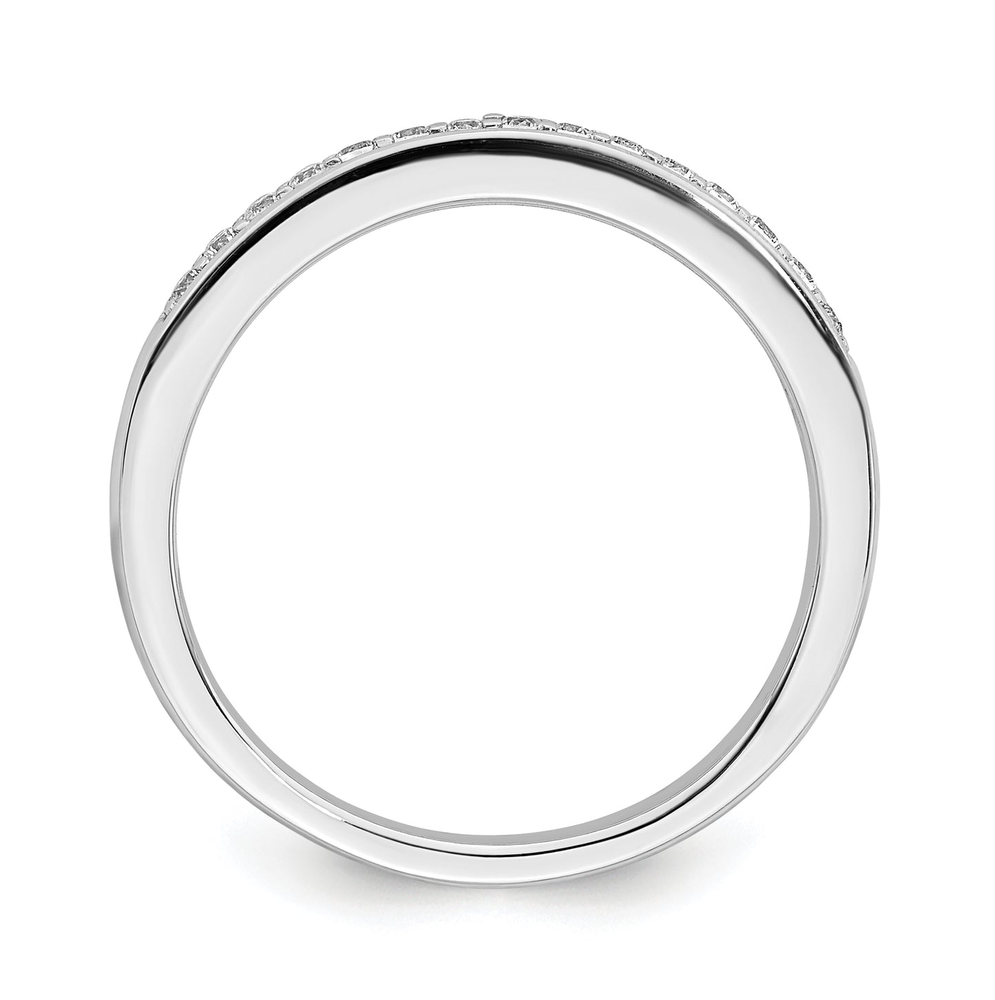 14k White Gold Diamond Wedding Bands