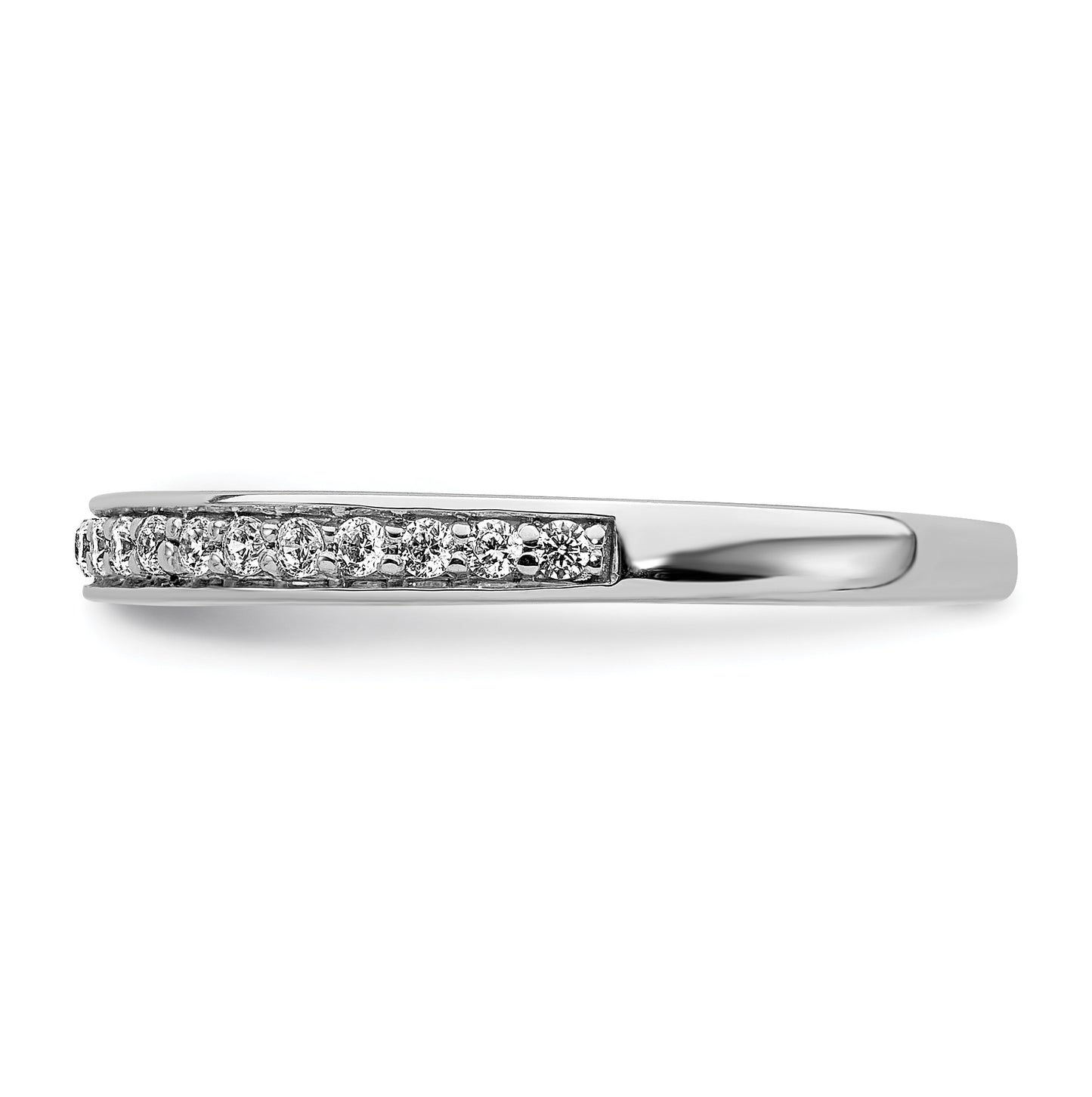 14k White Gold Diamond Wedding Bands