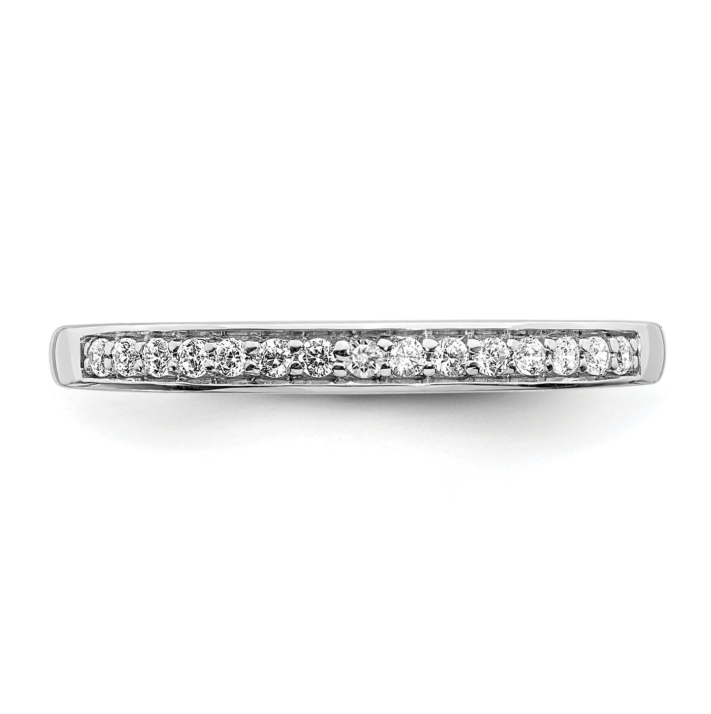 14k White Gold Diamond Wedding Bands