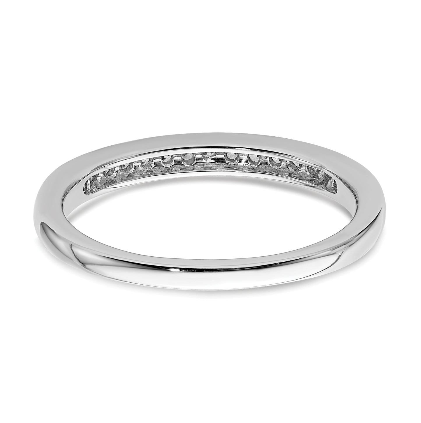 14k White Gold Diamond Wedding Bands