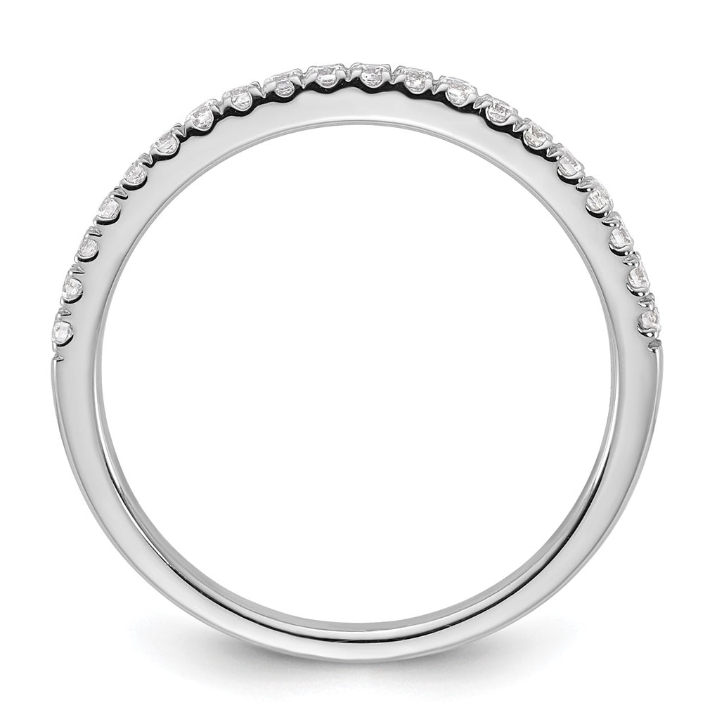 14k White Gold Complete Diamond Wedding Band
