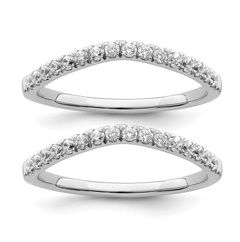 14k Yellow Gold 1/2 carat Lab Grown Diamond VS/SI+ G+ Complete Set of Two Wedding Bands