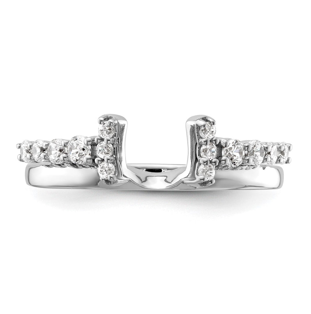14K Yellow Or White Gold Complete Diamond Wrap Ring