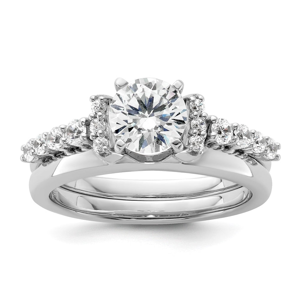 14K Yellow Or White Gold Complete Diamond Wrap Ring