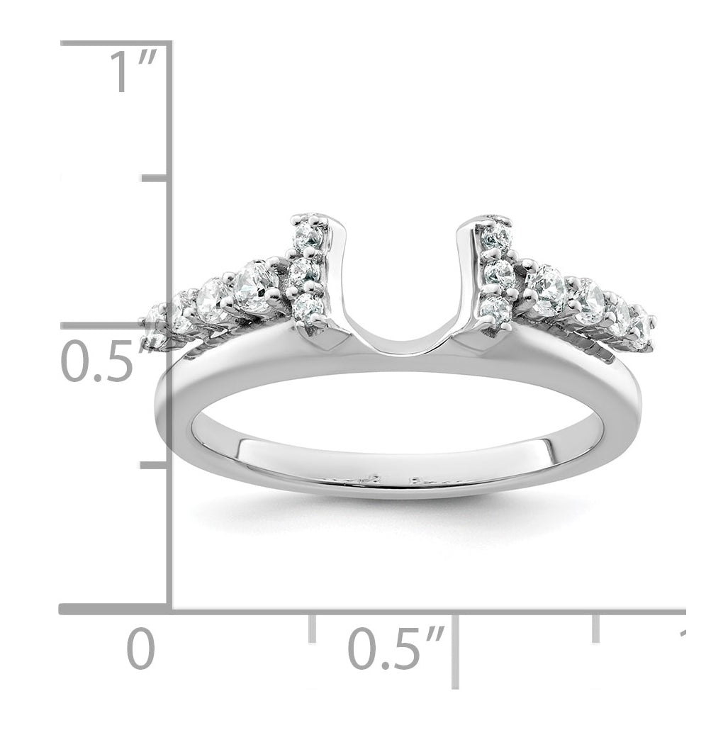 14K Yellow Or White Gold Complete Diamond Wrap Ring