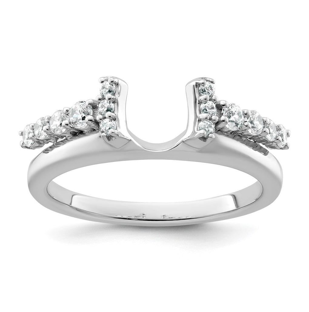 14K Yellow Or White Gold Complete Diamond Wrap Ring