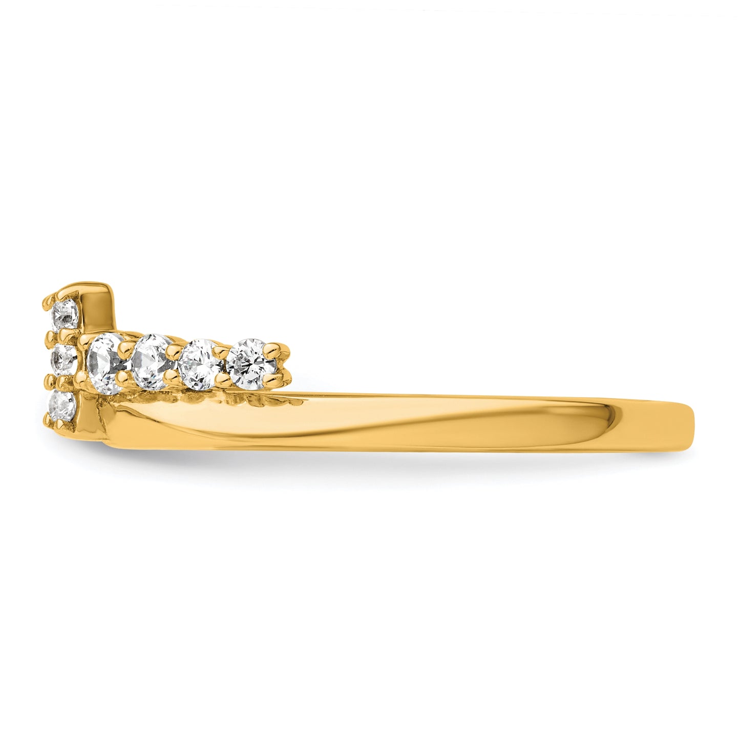 14K Yellow Or White Gold Complete Diamond Wrap Ring