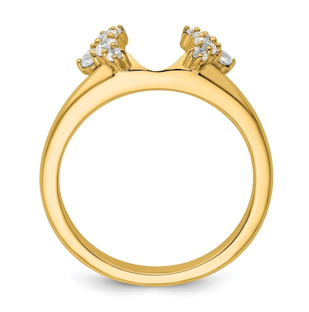 14k Yellow Gold Complete Diamond Wrap Ring