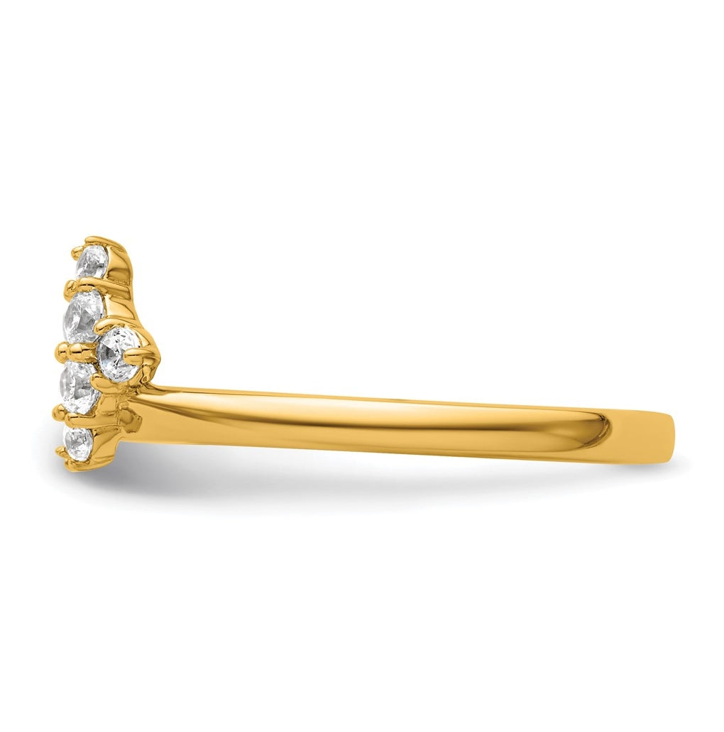 14k Yellow Gold Complete Diamond Wrap Ring