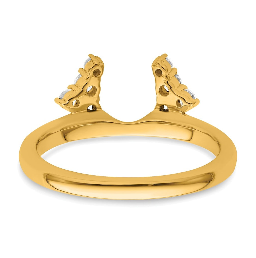 14k Yellow Gold Complete Diamond Wrap Ring