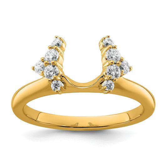 14k Yellow Gold Complete Diamond Wrap Ring
