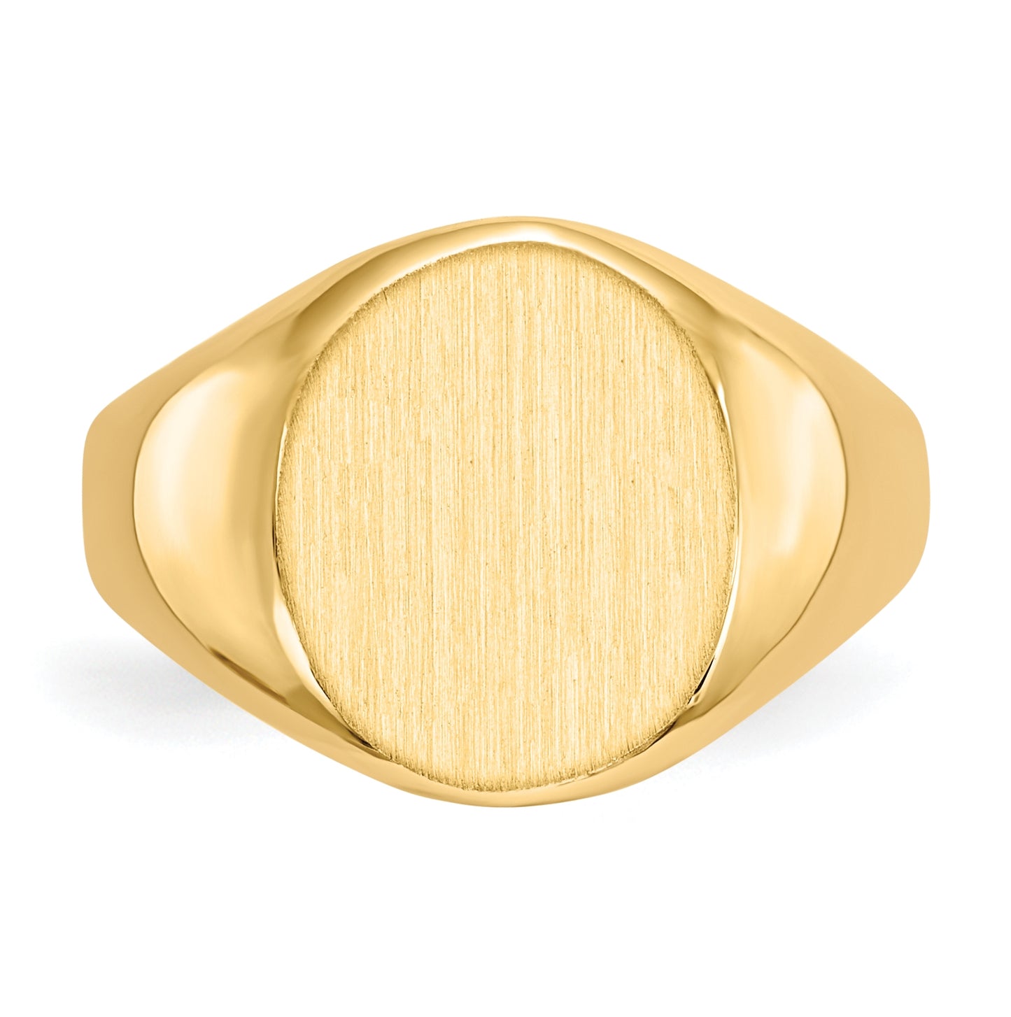 10K Yellow Gold 12.5x11.0mm Open Back Signet Ring