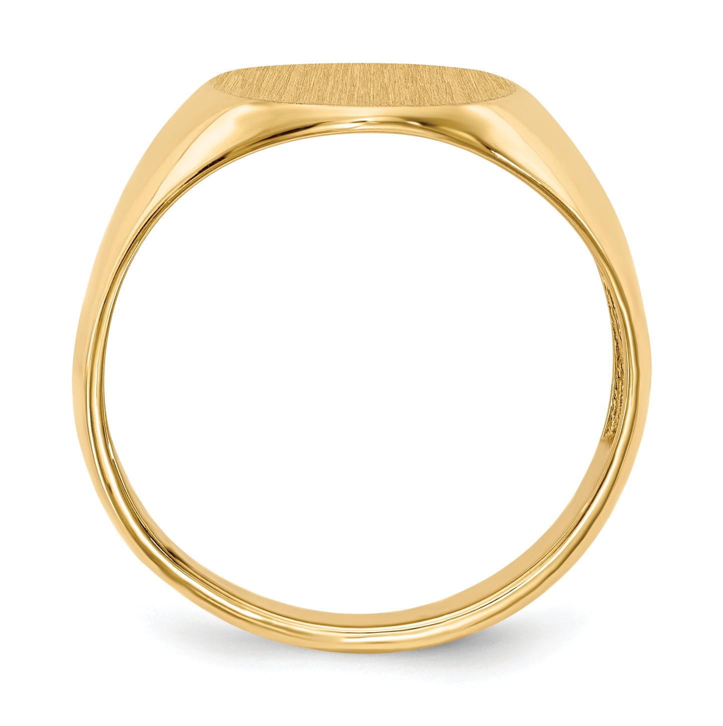 10K Yellow Gold 16.0x12.5mm Open Back Men's Signet Ring