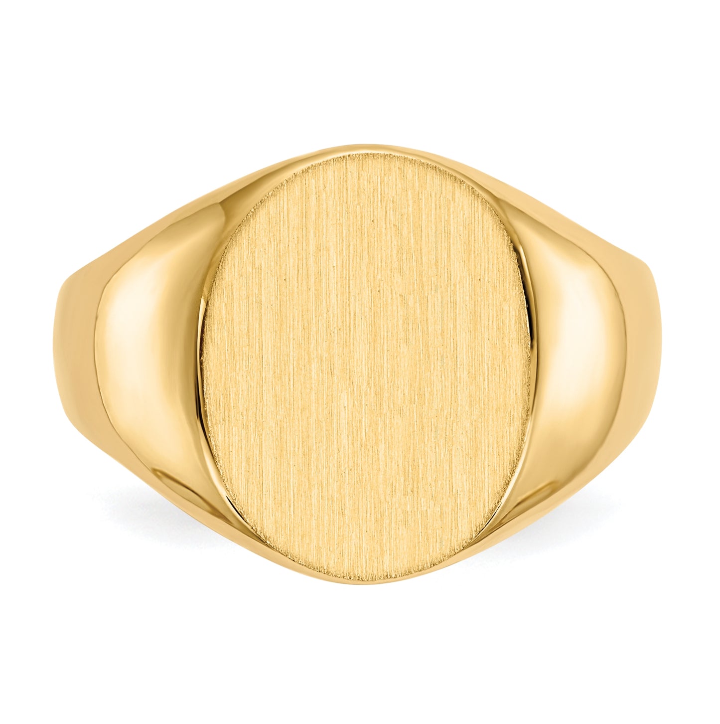 10K Yellow Gold 16.0x12.5mm Open Back Men's Signet Ring