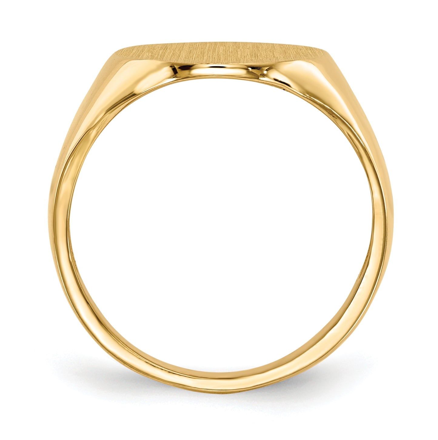 10K Yellow Gold 16.0x14.0mm Open Back Men's Signet Ring