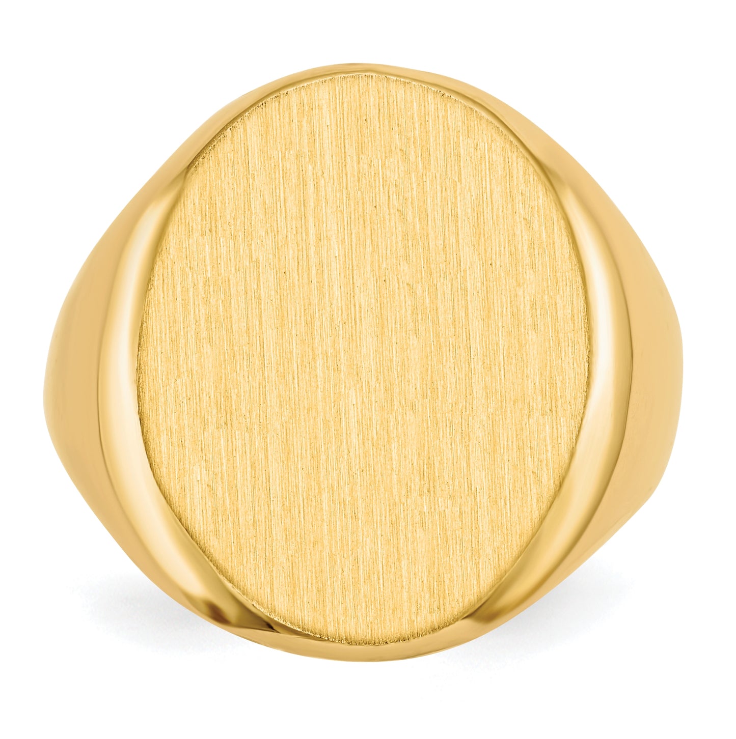 10K Yellow Gold 20.0x16.5mm Open Back Men's Signet Ring