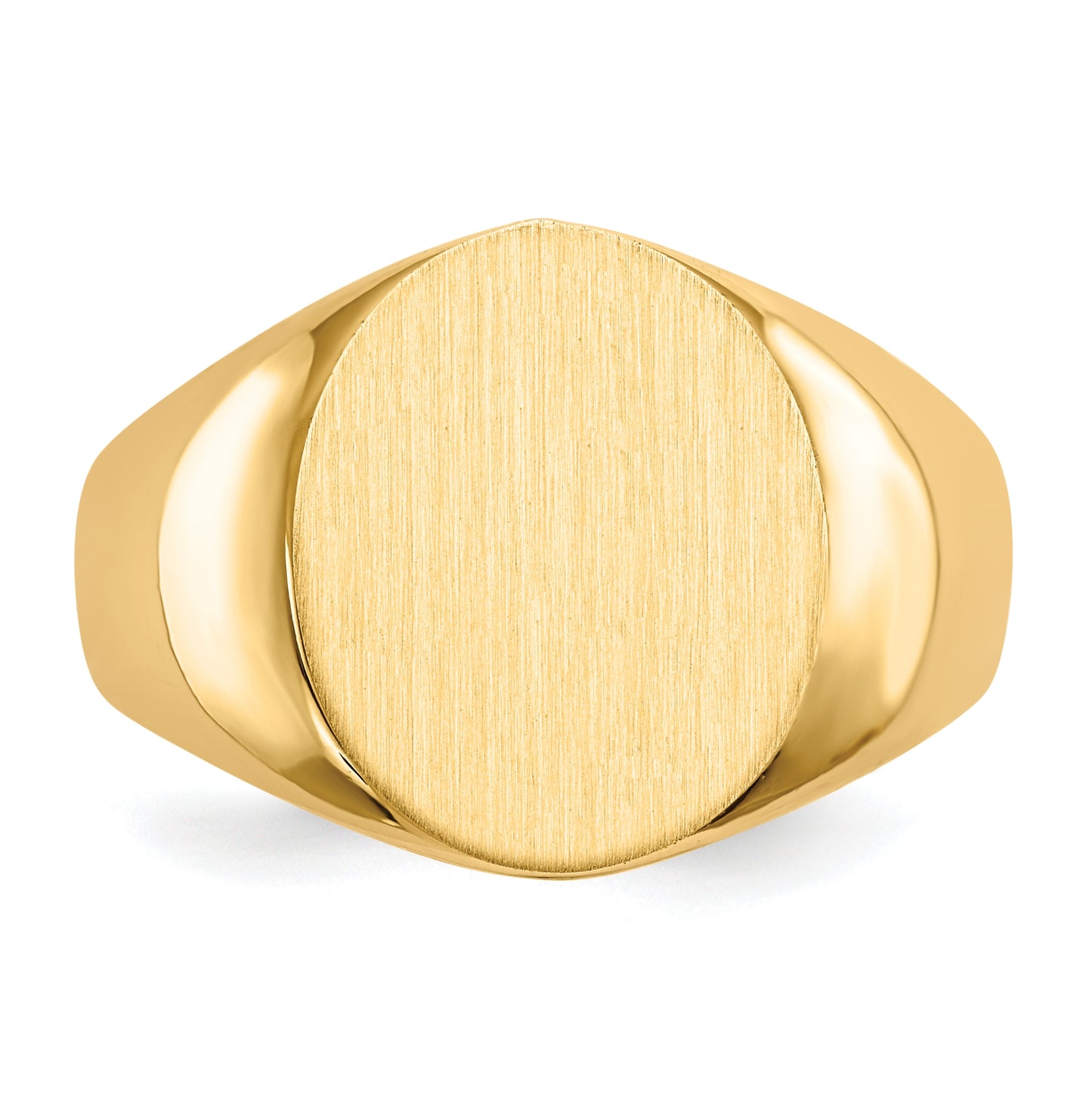 10K Yellow Gold 15.0x13.5mm Open Back Men's Signet Ring