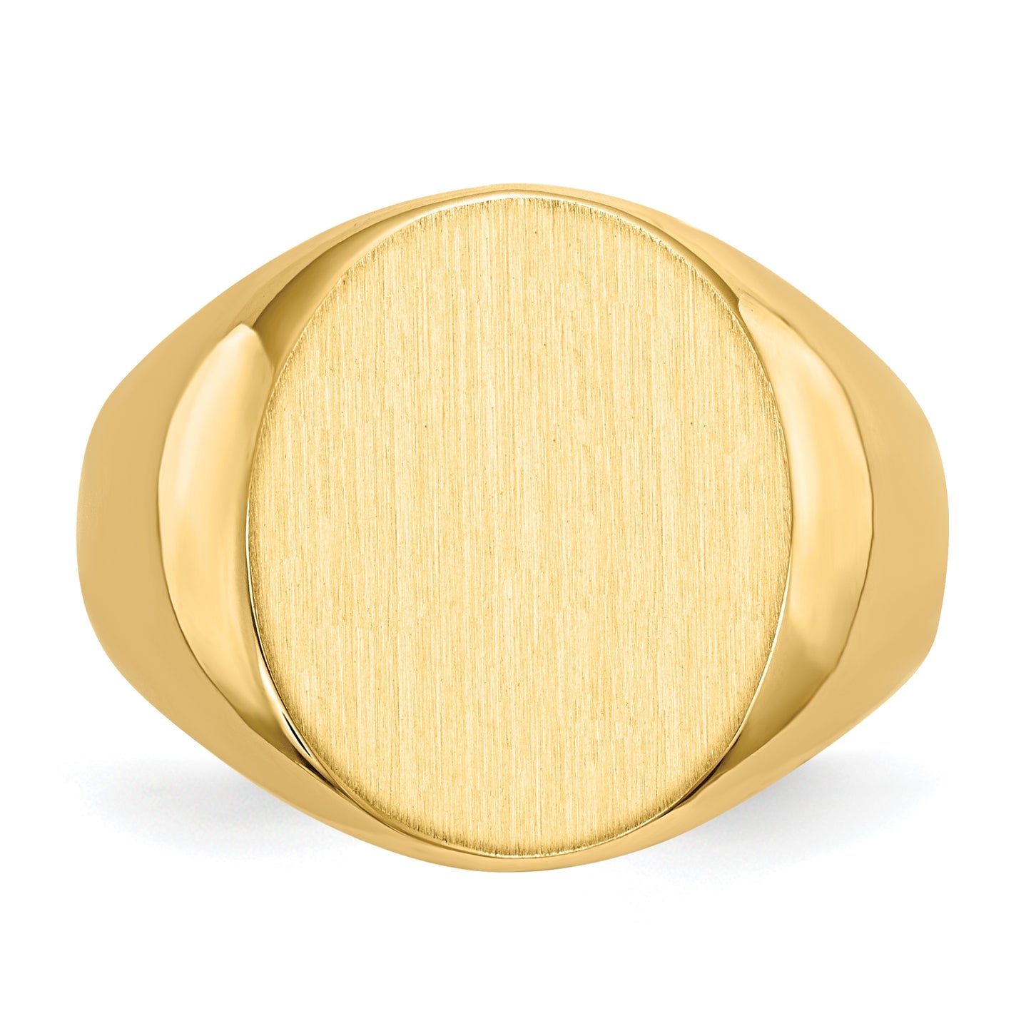 10K Yellow Gold 18.5x14.0mm Open Back Men's Signet Ring