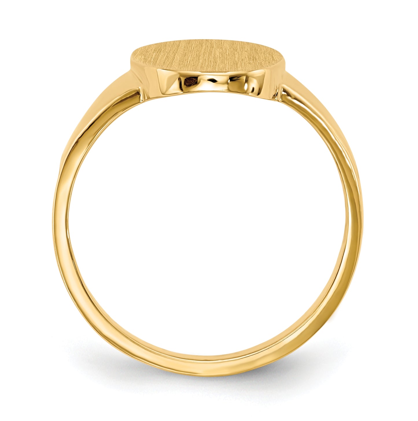10K Yellow Gold 14.5x9.0mm Open Back Signet Ring