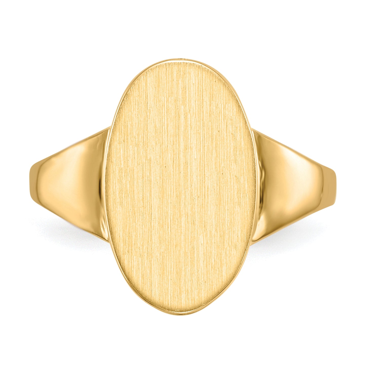 10K Yellow Gold 14.5x9.0mm Open Back Signet Ring