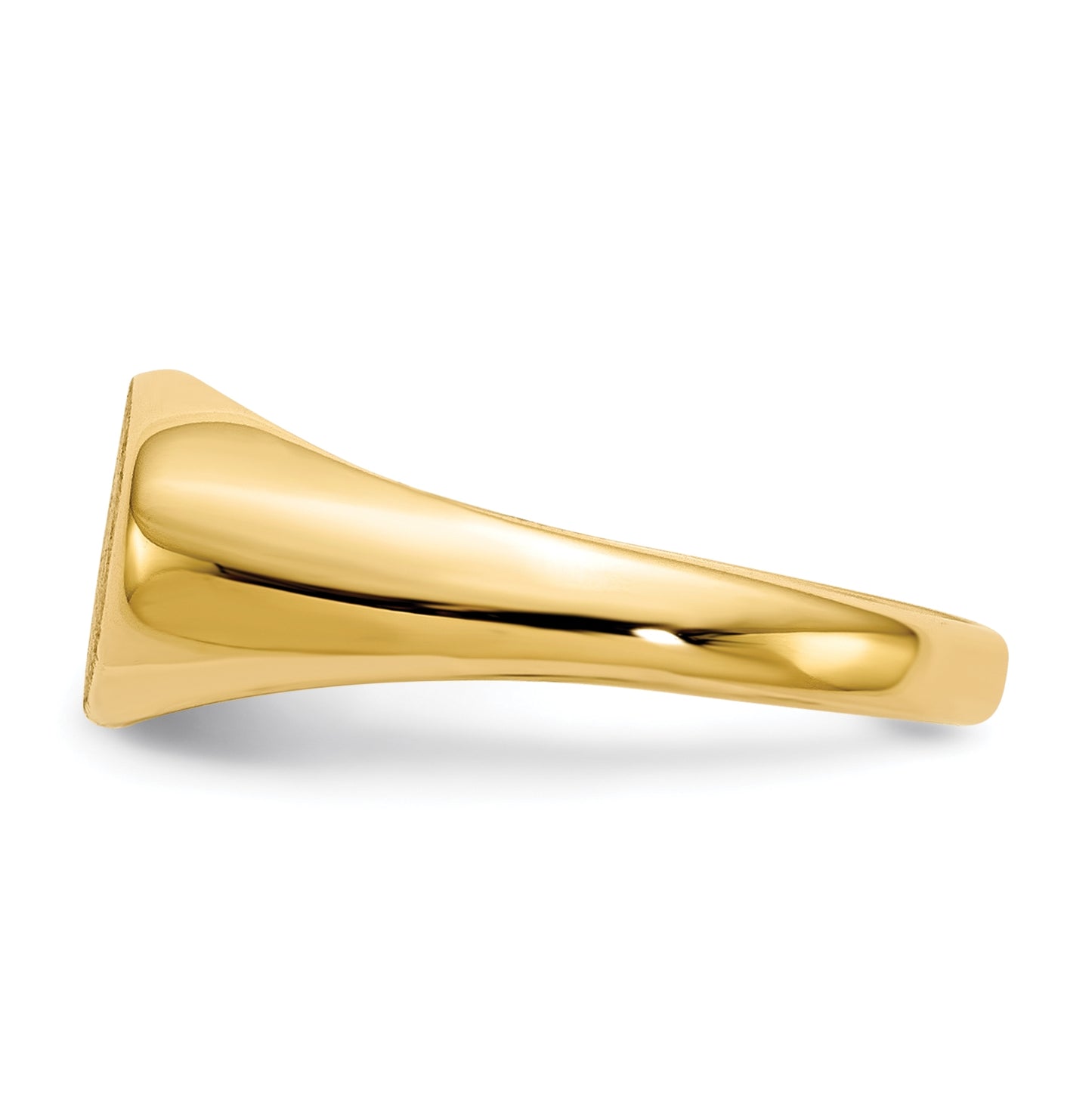 14K Yellow Gold 6.5x11.0mm Open Back Child's Signet Ring