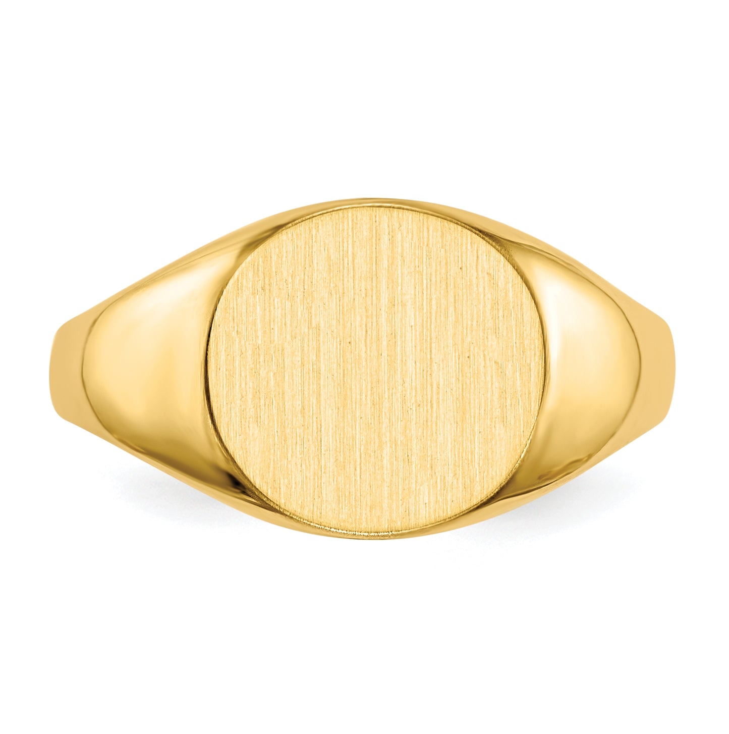 10K Yellow Gold 9.5x10.0mm Closed Back Signet Ring
