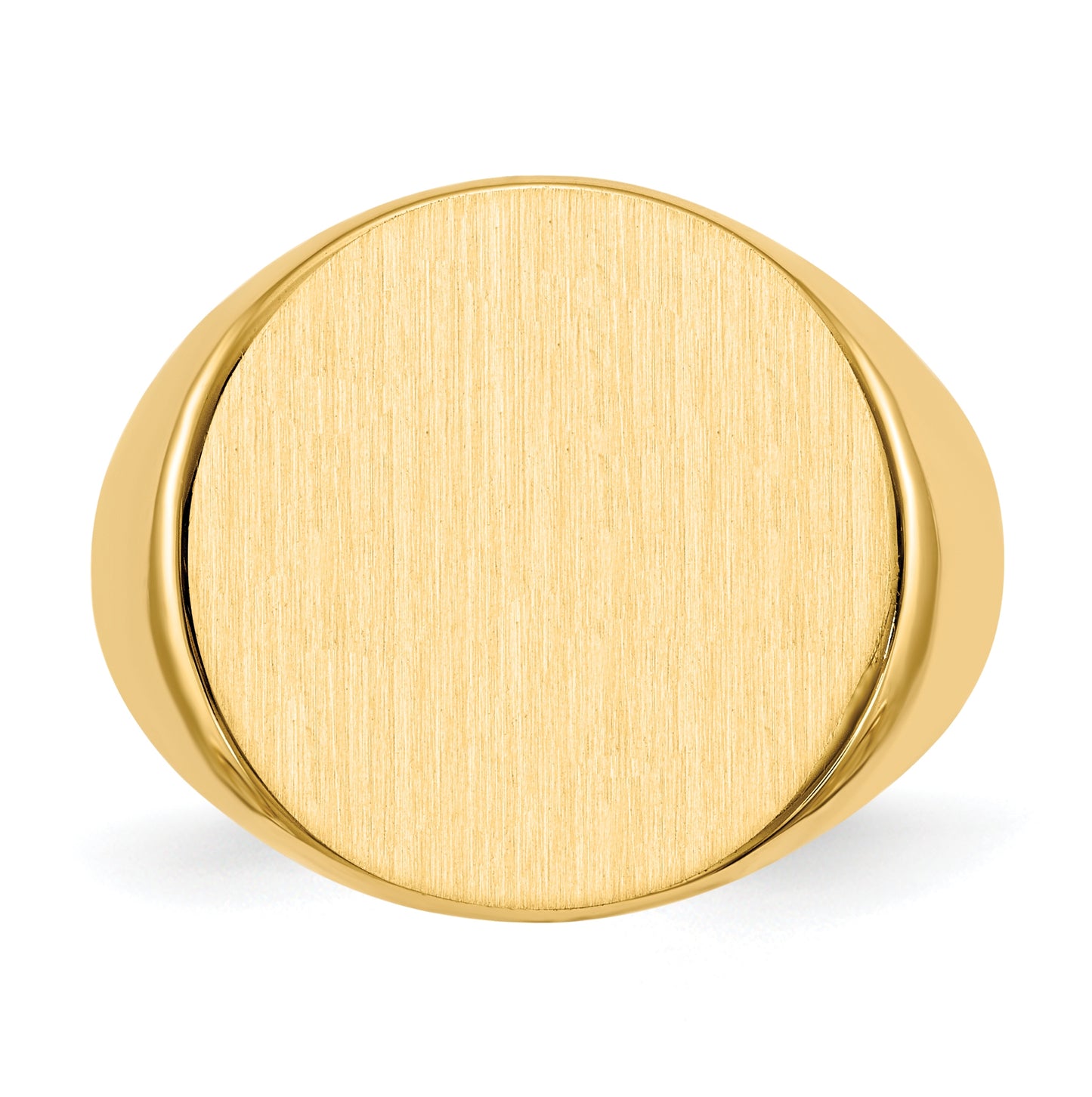 10K Yellow Gold Men's Signet Ring, Closed Back