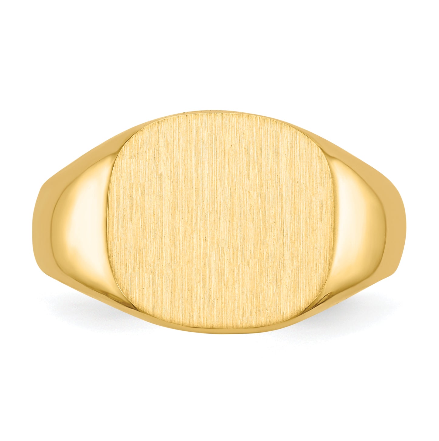 10K Yellow Gold 12.0x13.5mm Open Back Men's Signet Ring