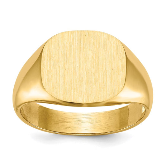 10K Yellow Gold 12.0x13.5mm Open Back Men's Signet Ring