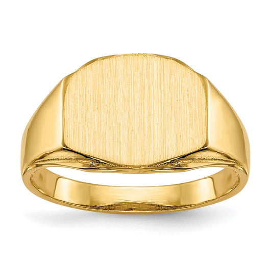 14K Yellow Gold 8.5x11.5mm Open Back Signet Ring