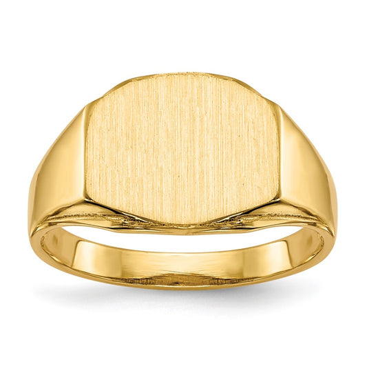 14k Yellow Gold 11.5x8.5mm Open Back Signet Ring