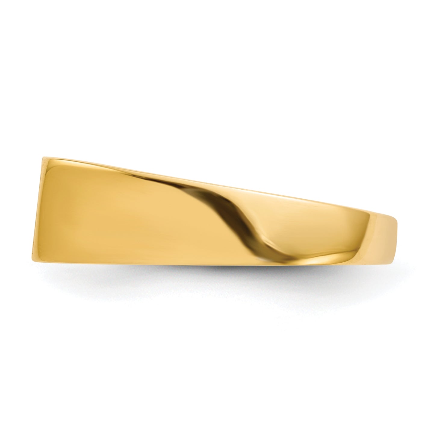 10K Yellow Gold 5.5x10.5mm Closed Back Signet Ring