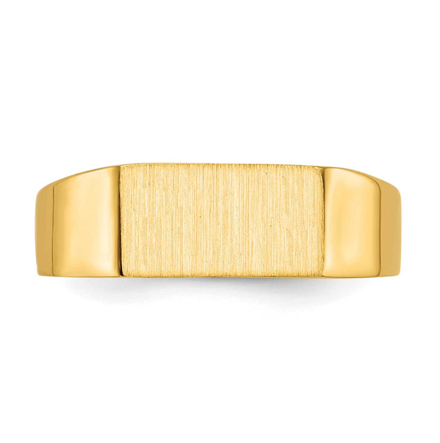 10K Yellow Gold 5.5x10.5mm Closed Back Signet Ring