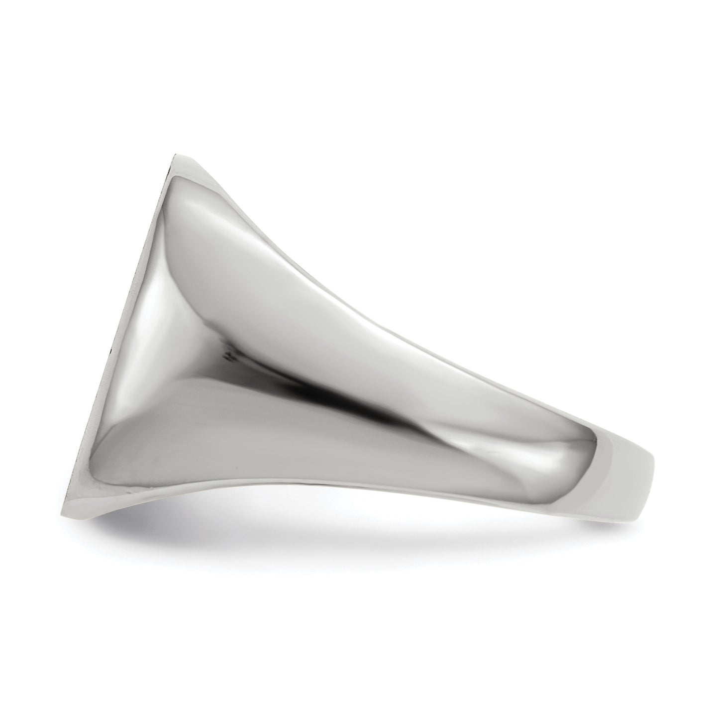 10K Yellow Gold White Gold 14.5x13.5mm Open Back Men's Signet Ring