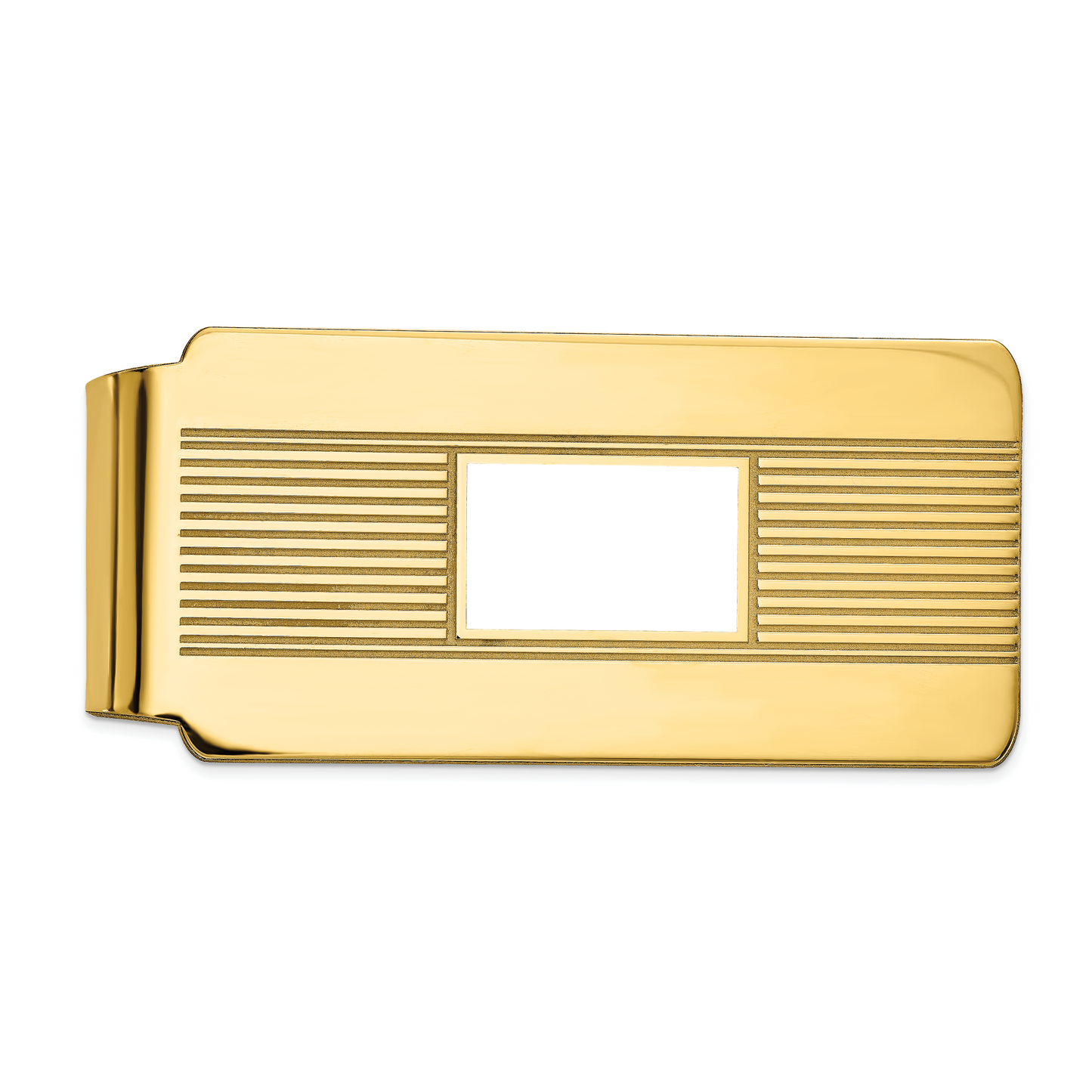 Sterling Silver Gold plated Picture Jewelry Money Clip