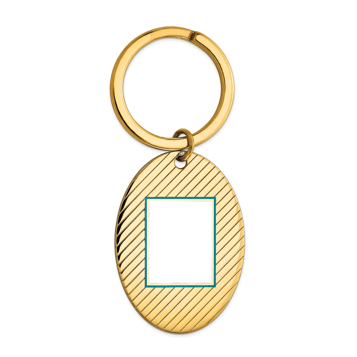 Sterling Silver Gold plated Picture Jewelry Key Chain